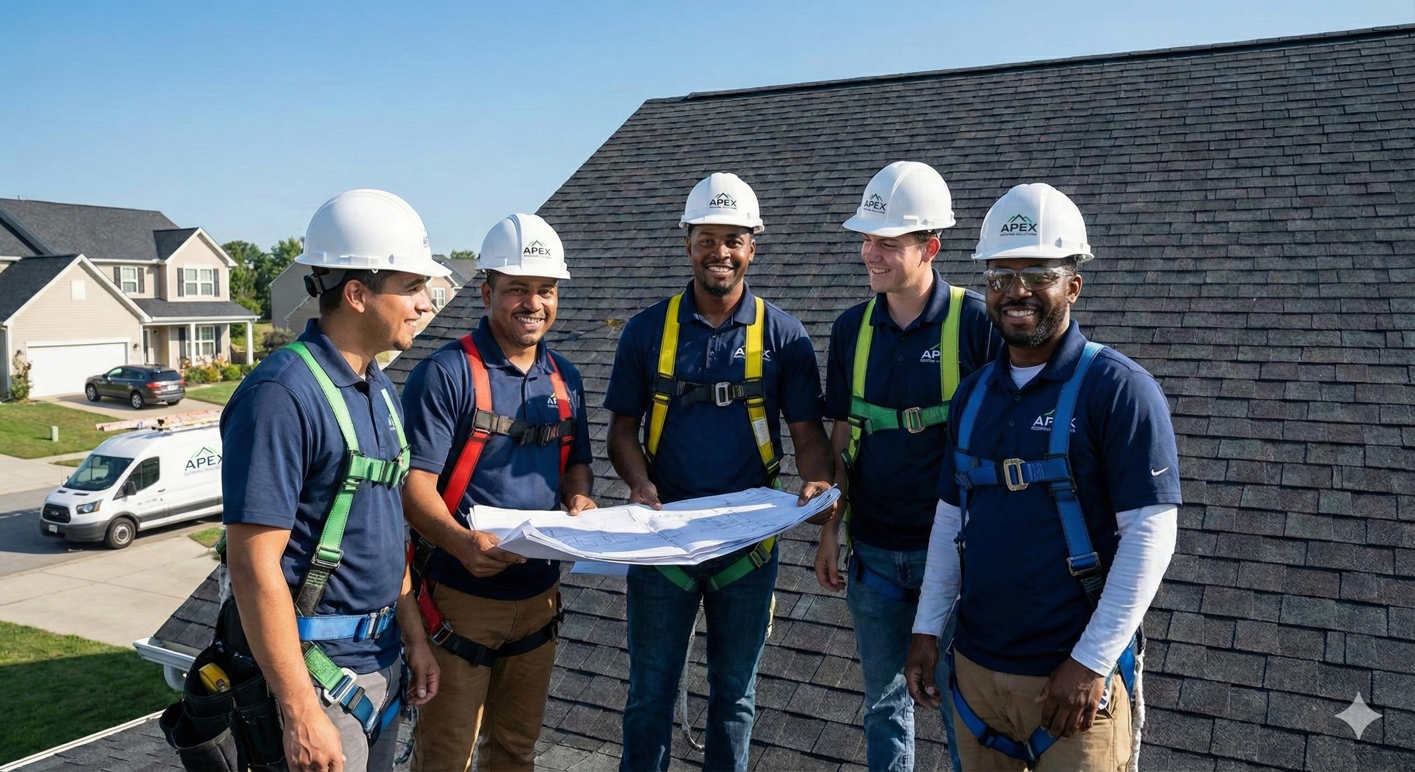 United Frontier Roofing professional team members